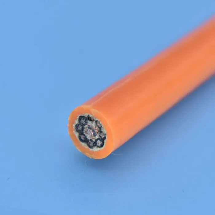 Pipe crawler tether
