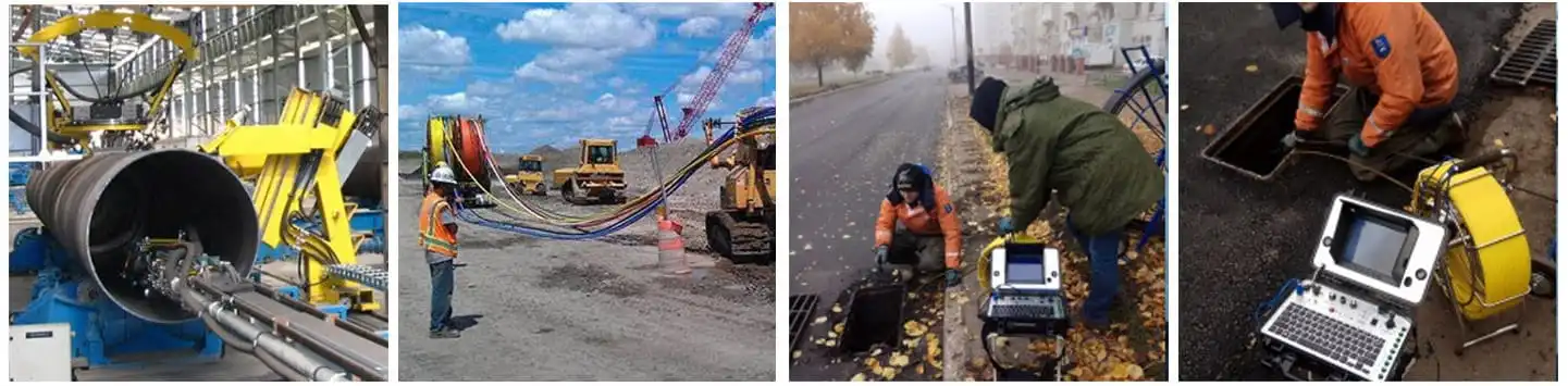 PUR Coaxial Sewer Crawler Tether Application